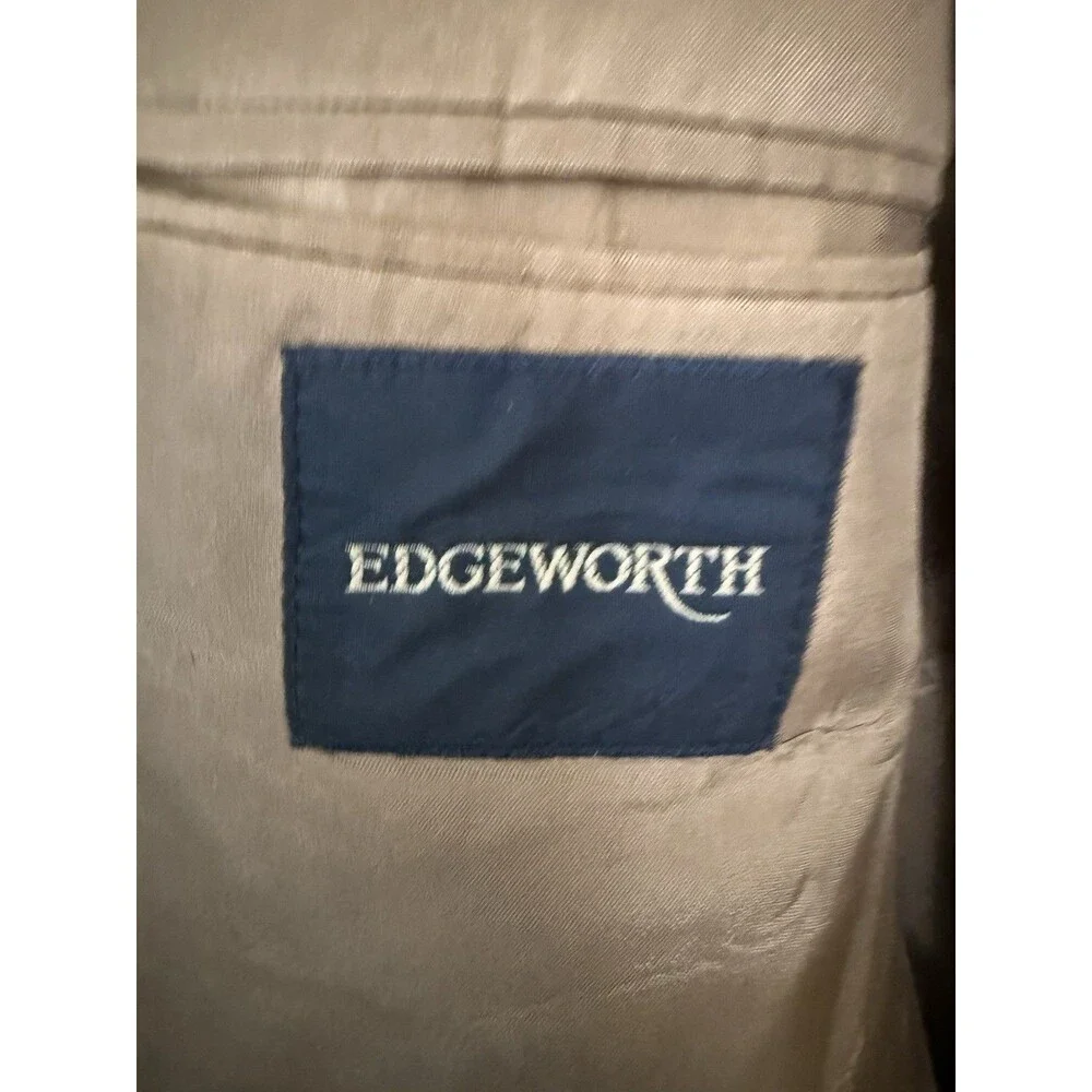 Edgeworth Suit Jacket Two Button Single Breasted Closure Men Size 50L